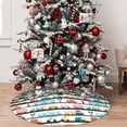 thumbnail image 4 of KLL 36" Christmas Tree Skirt Funny Transport Xmas Tree Skirts Mat for New Year Xmas Holiday Party Indoor Outdoor Home Decoration, 4 of 5