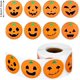 thumbnail image 1 of Taian 500 Piezas Pegatinas de Calabaza Pegatinas de Rollo de Halloween Pegatinas de Cara de Círculo Redondo para Decoración de Fiesta de Halloween ZefeiWu 8390611590918, 1 of 1