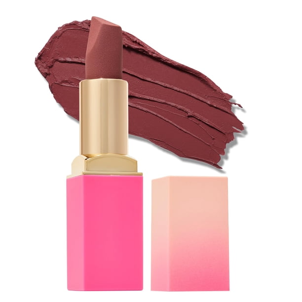Juvia's Place The Nude Velvety Matte Lipstick Kebi - Pintalabios mate nude Pintalabios mate de larga duración Maquillaje de labios de colores intensos Pintalabios cremoso con acabado mate Productos de