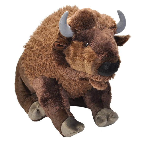 Wild Republic Jumbo Bison Plush, Giant Stuffed Animal, Plush Toy, 30 Inches
