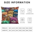 thumbnail image 5 of Orinice Stuffed Animals Graphic Decorative Cushion Throw Pillow Cover for Home Living Room Sofa Bedroom - High-Quality 1PC 12x12in, 5 of 5