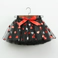 thumbnail image 4 of Odeerbi Kids Girls Halloween Tulle Tutu Skirt Halloween New Puff Skirt Printed Mesh Pumpkin Skirt Childrens Short Skirt Red, 4 of 4