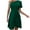 Green Womens Summer Dress, variant on USSUMA Beach Dresses for Women Casual Summer,Women Summer Sexy One Shoulder Mini Dresses Ruffle Ruched Wrap Party Cocktail Dress