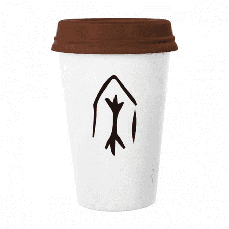 

Bone Inscription Chinese Surname Character Song Mug Coffee Drinking Glass Pottery Cerac Cup Lid
