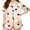 Pink Circle, variant on SUNSIOM Women Pajama Set, Circle Print Short Sleeve Button Closure Shirt with Shorts Sleepwear Loungewear