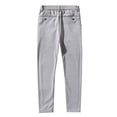 thumbnail image 5 of YMNXA Men's Casual Pants Elastic Waist Solid Color Comfortable Lightweight Slim Fit Trousers With Pockets For Daily Wear And Outdoor Activities,Light Gray,30, 5 of 5