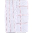thumbnail image 2 of shiyou-Bassinet Drap-Housse Lot de 2 Jersey Coton Respirant et Doux pour Bébé Fille (Rayures à Pois Roses & Lignes à Carreaux Roses), 2 of 4
