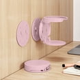 thumbnail image 6 of Weloille No Drill Folding Cup Holder Organizer, Wall Mounted Adhesive Plastic Storage Rack, Space Saving Holder for Office Cabinet Dorm Bedside Luggage Coffee Cup, 6 of 6