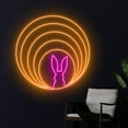 thumbnail image 3 of Handmadetneonsign Rabbit Neon Sign, Rabbit Hole Led Sign, Happy Easter Neon Light, Room Wall Decor, 3 of 5
