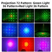 Pogolab DJ Laser Party Lights, RGB LED Disco Light, Sound Activated Projector Strobe Light with Remote Control for Christmas Halloween Decorations Karaoke Birthday Dance Wedding Stage Show