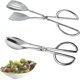 thumbnail image 2 of Stainless Steel Kitchen Tongs, 2 Pieces Stainless Steel Salad Tongs, Salad Tongs, Buffet Tongs, Salad Buffet Tongs (silver), 2 of 5