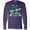 Purple, variant on Vero Beach, Florida Happy Sea Turtle Long Sleeve T-Shirt