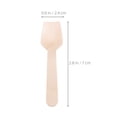thumbnail image 2 of OULII 80pcs Tart Scoops Wooden Spoon Natural Smooth for Home Use, 2 of 6