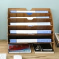 thumbnail image 5 of Desktop File Storage Holder Office Study Tabletop Document Organizer Rack, 5 of 5