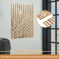 thumbnail image 3 of Keyohome 3Pcs Wood Wall Art Wood Wall Sculpture Decor Openwork Wood Wall Ornament Easy to Hang Timber Wall Artwork Easy to Install Handcrafted Wood Wall Art Suitable for Home, 3 of 10