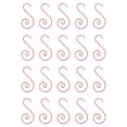thumbnail image 3 of 100 Pcs Swirl Metal Christmas Ornament Hooks, Colorful Festive Bauble Hangers, Decorative Christmas Tree Hooks, S-Shaped Holiday Hanging Hooks for Ball Ornaments and Seasonal Decorations, 3 of 5