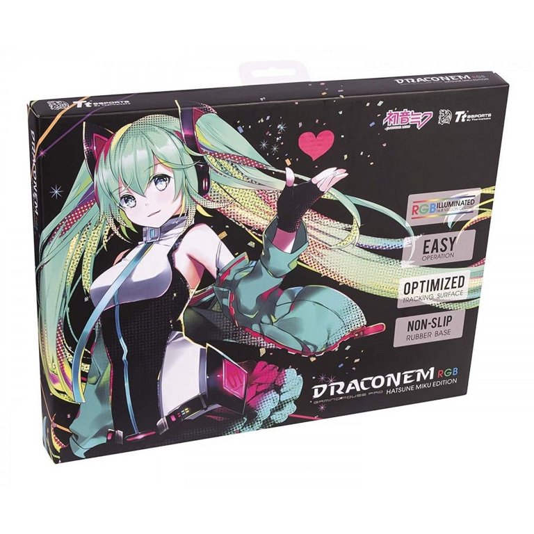 ゲーミングマウスパッド DRACONEM RGB 初音ミクエディション Thermaltake Tt Esports Draconem RGB Mouse Pad - Hatsune Miku