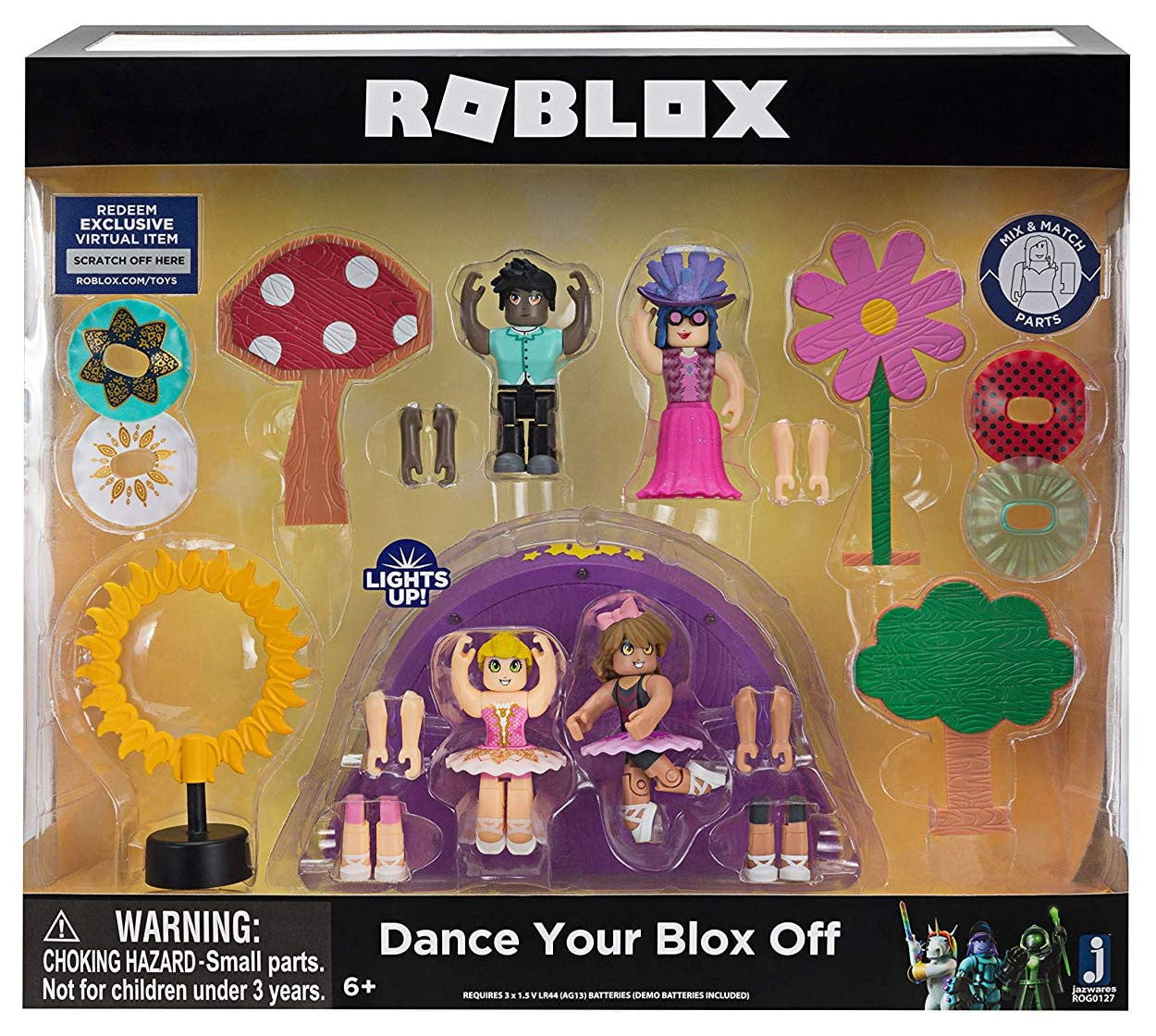 Roblox Mix Match Dance Your Blox Off Figure 4 Pack Set Walmart - roblox dance pack