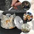 thumbnail image 4 of Yayeee Ashtray with Lid for Cigarette Smokeless Stainless Steel Home Ash Holder, Animals in A Forest Pattern, 4 of 7