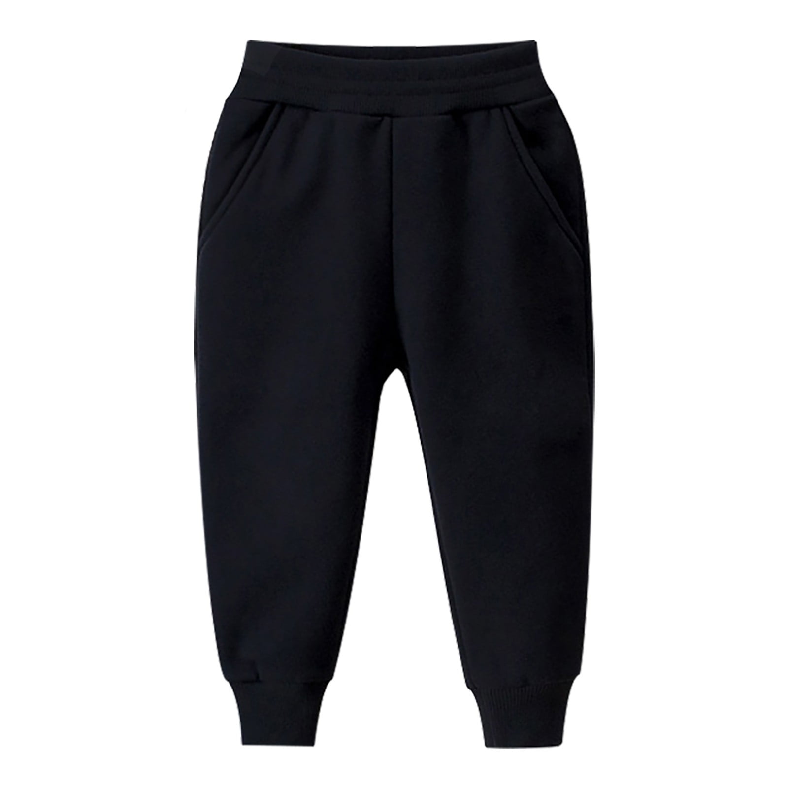 Ruyang Toddlers Boys Sweatpants Baby Cotton Pull On Jogger Pants for Kids Elastic Waist Stretch Pants Lightweight Athletic Pants