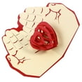 thumbnail image 3 of 3D Up Greeting Cards Love In Hand Handmade Wish Kirigami Paper Craft for Mother's Day (Red), 3 of 7