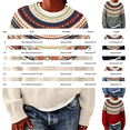 thumbnail image 3 of Fnhpitd 2026 Essentials Womens Sweaters Vintage Knitted Crew Neck Sweater for Women Y2K Aesthetic Pullover Fall Winter Trendy Clothes, Beige L, 3 of 5