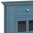 thumbnail image 6 of Acadian 36 inch Wide Solid Wood Entryway Storage Cabinet in Distressed Coastal Blue, 6 of 13