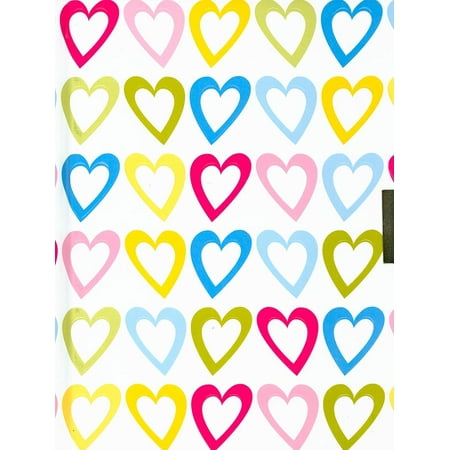 Master Coded Notebook Lock - Hearts Locking Journal