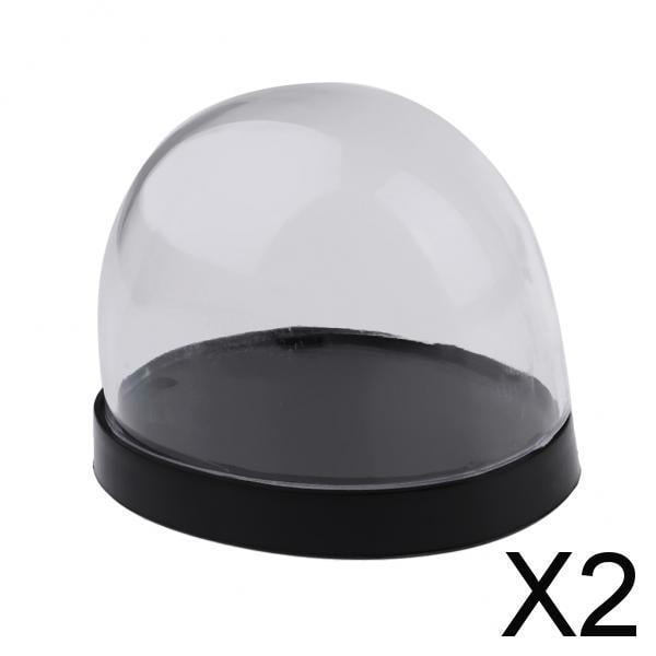 Conjunto de Cubiertas de Acrílico Transparente para Mini Figuras de Colección 5,5 Cm 2 piezas