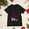 thumbnail image 6 of mgoYE Matching Family Christmas Cute Pattern Christmas Gift Kids T-Shirt Parent-Child Short Sleeves(Black,2XL), 6 of 9
