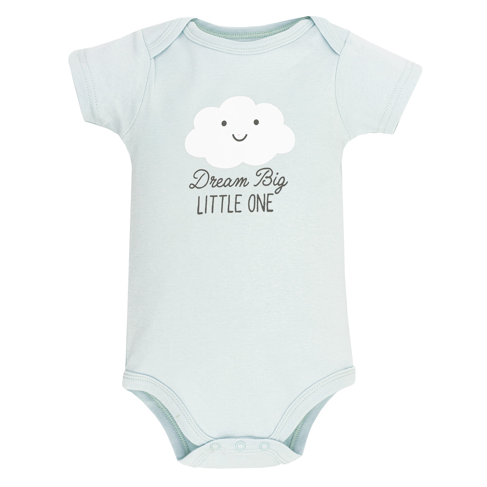 Hudson Baby Infant Cotton Bodysuits 5-Pack, Sunshine And Clouds, 18-24 Months