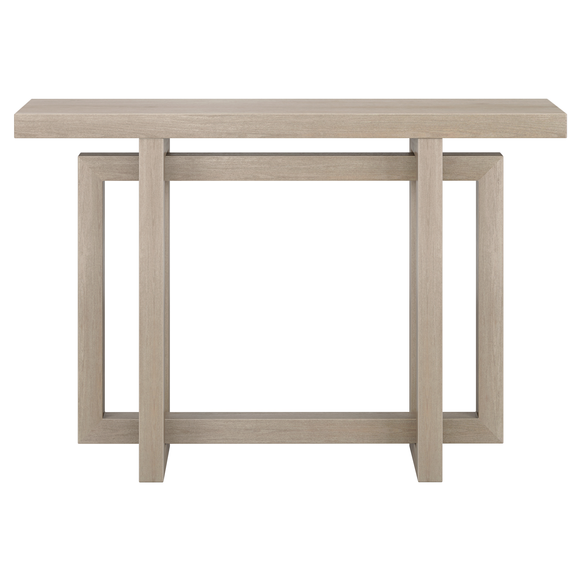 Evelyn&Zoe Modern/Contemporary 44" Wide Alder White Console Table