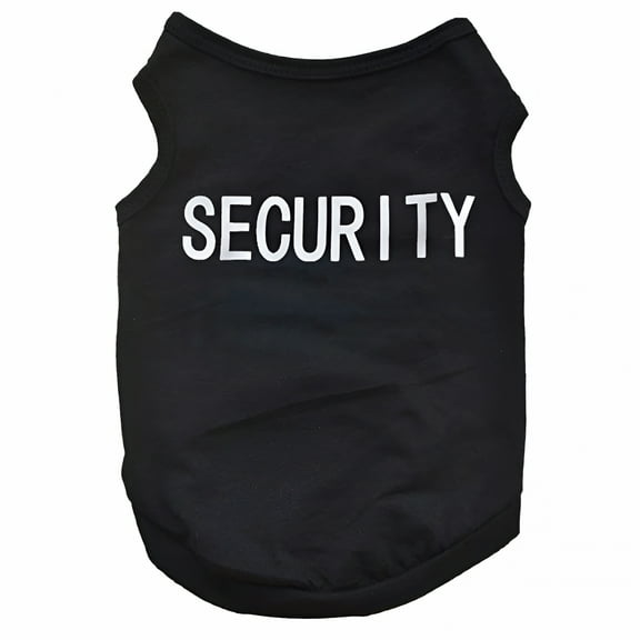 TELOLY Pet Summer T Shirt for Small Medium Dogs Stretchy Breathable Dog T Shirt with Security Pattern Dogs Boy Puppy Vest Black M Clothing for Small Medium Pet