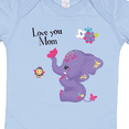 thumbnail image 4 of Inktastic Yara Happy Mothers Day Purple Elephant and Bee Gorgeous Girls Baby Bodysuit, 4 of 5