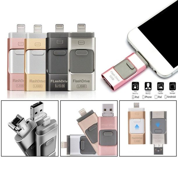 Wisremt Usb Flash Drive Disk Storage Memory 64gb For Ios Android Pc Laptops For Iphone X 8 7 6 5 Ipad Walmart Com Walmart Com