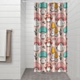 thumbnail image 3 of Vintage Mushroom Artistic Shower Curtain, Waterproof Fabric with Psychedelic and Trippy Mushroom Designs, Boho Style, Includes Hooks for Bathroom Use, 3 of 4