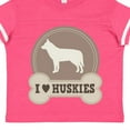 thumbnail image 4 of Inktastic Husky Dog Gift I Love Huskies Boys or Girls Toddler T-Shirt, 4 of 5