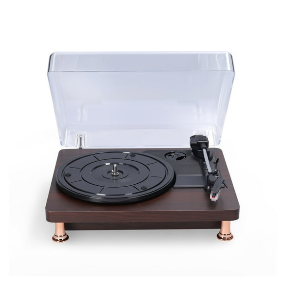 Retro Vinyl Record Player Record Player With Dustproof Cover Classic Nostalgic Style Record Player ,Simple Setup