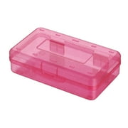 Hesxuno Pens Pencil Case Plastic Large Capacity Pencil Boxes Clear Boxes With Lid Stackable Design Back to School Supplies