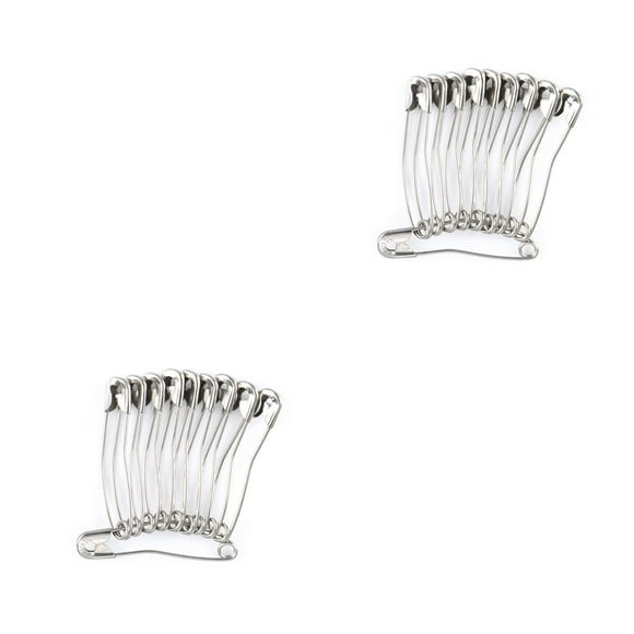 Minnieouse Pack of 60 Metal Safety Pin Fixing Clothes Accessory DIY Garment Craft Stitching Knitting for Professional Tailor 38 mm 2piezas