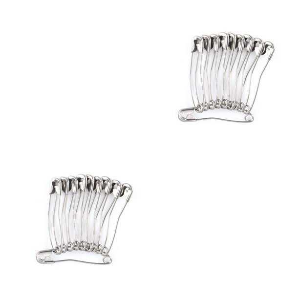 Minnieouse Pack of 60 Metal Safety Pin Fixing Clothes Accessory DIY Garment Craft Stitching Knitting for Professional Tailor 38 mm 2piezas