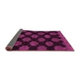 thumbnail image 2 of Ahgly Company Indoor Round Abstract Pink Modern Area Rugs, 5' Round, 2 of 4