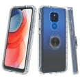 thumbnail image 3 of for LG Motorola Moto G Play 2021 Ring Kickstand Full Body Built In Screen Protector Clear Phone Case PU Shock Bumper Scratch Guard Skin Wrap Slim Cover, 3 of 4