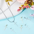 thumbnail image 4 of 1 Box Crucifix Charms 18K Gold Platinum Plated Charms with Jumping Ring for Jewelry Making Necklace Bracelet DIY Crafts colorful, 4 of 5