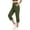 C-Army Green492, variant on Women Straight Leg Cropped Pants With Pockets Soft Yoga Wear High Waisted Tummy Control Capri Pants For Workout Trendy Trousers
