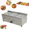thumbnail image 5 of INTBUYING 3-Pan Food Warmer LP Gas Buffet Food Warmer with Pressure Relief Valve Stainless Steel Restaurant Canteen Food Heater, 5 of 7