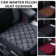 thumbnail image 4 of Funda universal para asiento de coche, de felpa y esponja, cómoda y transpirable, ideal para invierno, color negro, rojo, gris y café, 1 pieza, 4 of 5