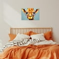 thumbnail image 4 of ZHONGYUTONG Animals with Glasses Wall Art Abstract Giraffe Picture Colorful Giraffe Canvas Painting Funny Giraffes Poster Nursery Children's Room Decor (12.00" x 18.00"), 4 of 6