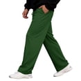 thumbnail image 4 of Men's Lightweight Sweatpants Open Bottom Sweat Pants for Men Straight Leg Gym Sweatpants Lounge Pants with Pockets Green XL, 4 of 6