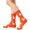 A16-Orange, variant on Cozy Autumn Winter Novelty Crew Socks for Women, Playful Pattern, Casual Thermal Knit Sock Pack
